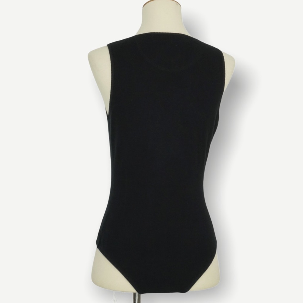 THAKOON COLLECTIVE Ribbed Henley Tank Bodysuit - Picture 3 of 13